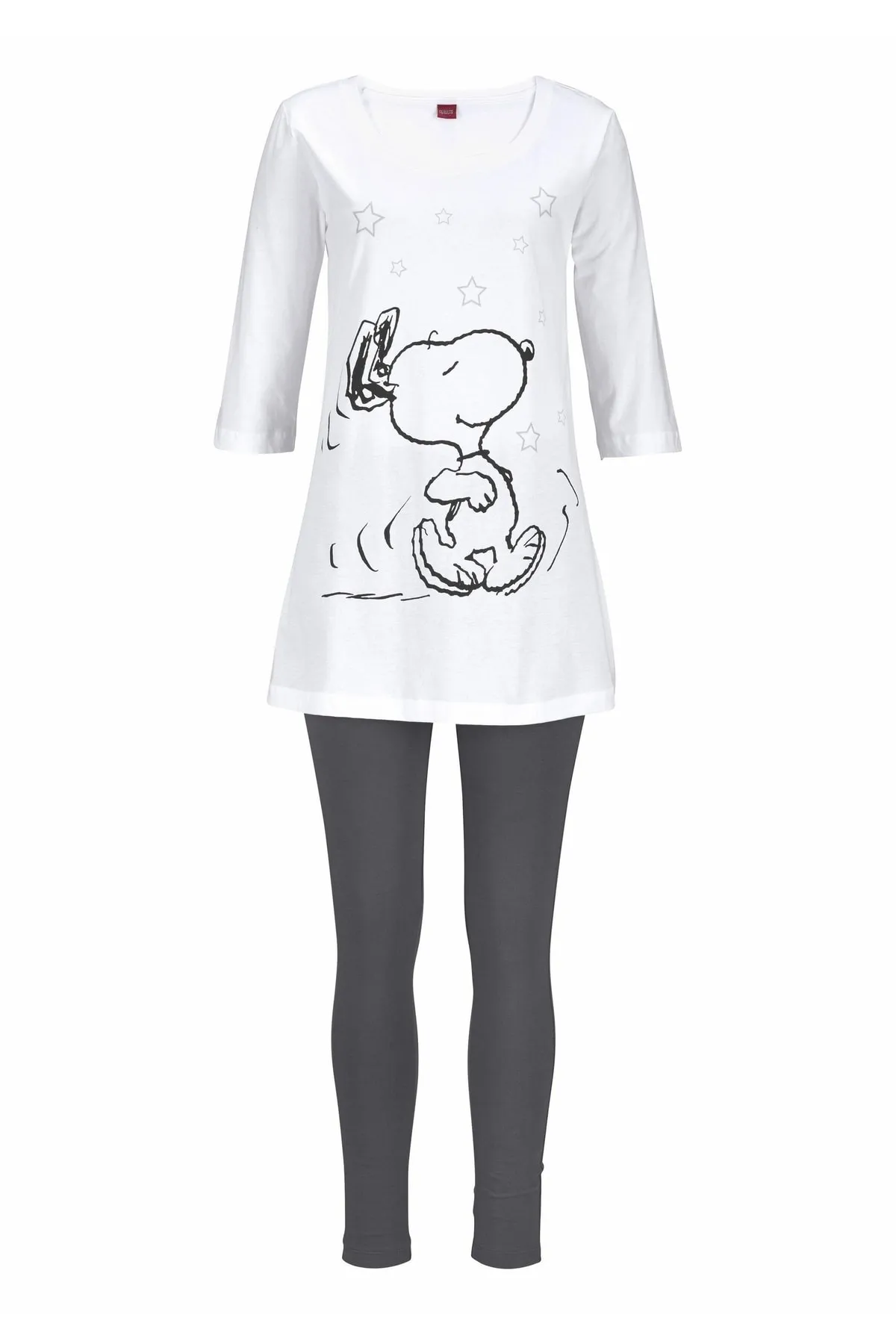 PEANUTS  Pyjama mit Leggings und legerem Shirt mit Snoopyprint