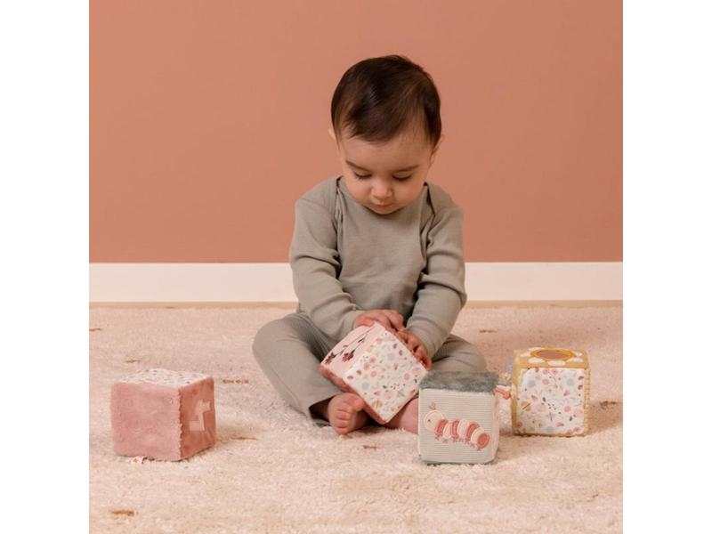 Lot de 4 cubes doux - Flowers & Butterflies