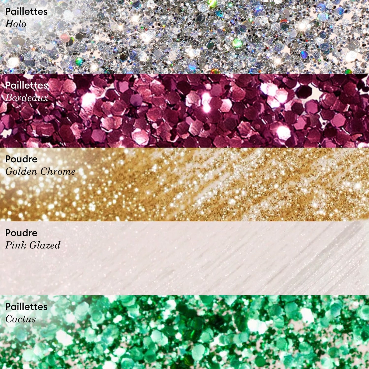 Glitter Bordeaux biodegradabile
