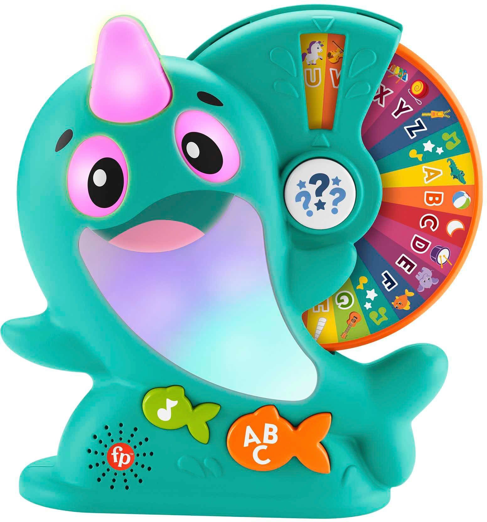 Fisher-Price® Lernspielzeug BlinkiLinkis Narwal, mit Licht und Sound