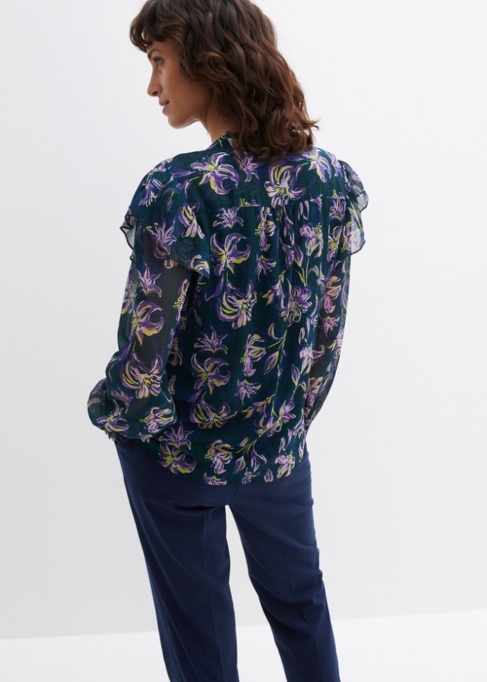 Bluse mit Volants