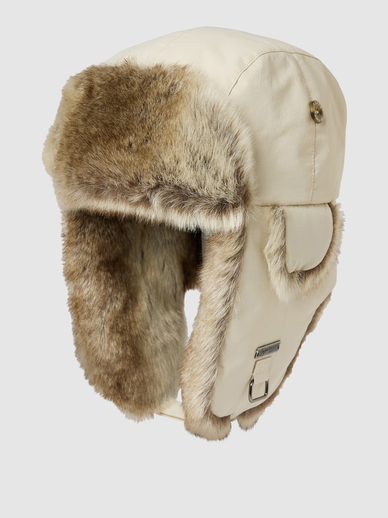 Mütze mit Ohrenklappen Modell 'KAMIKAZE' in beige
