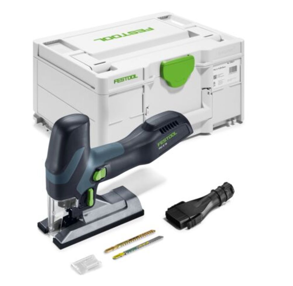 Piła akumulatorowa Festool PSC-E 18 EB-Basic do decoupeingu, bez akumulatora i ładowarki, w walizce