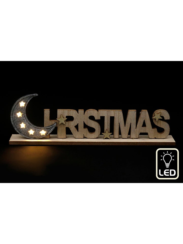 SiL Interiors LED-Dekoleuchte ''Christmas'' in Hellbraun - (B)40 x (H)12 x (T)5 cm günstig kaufen onesize