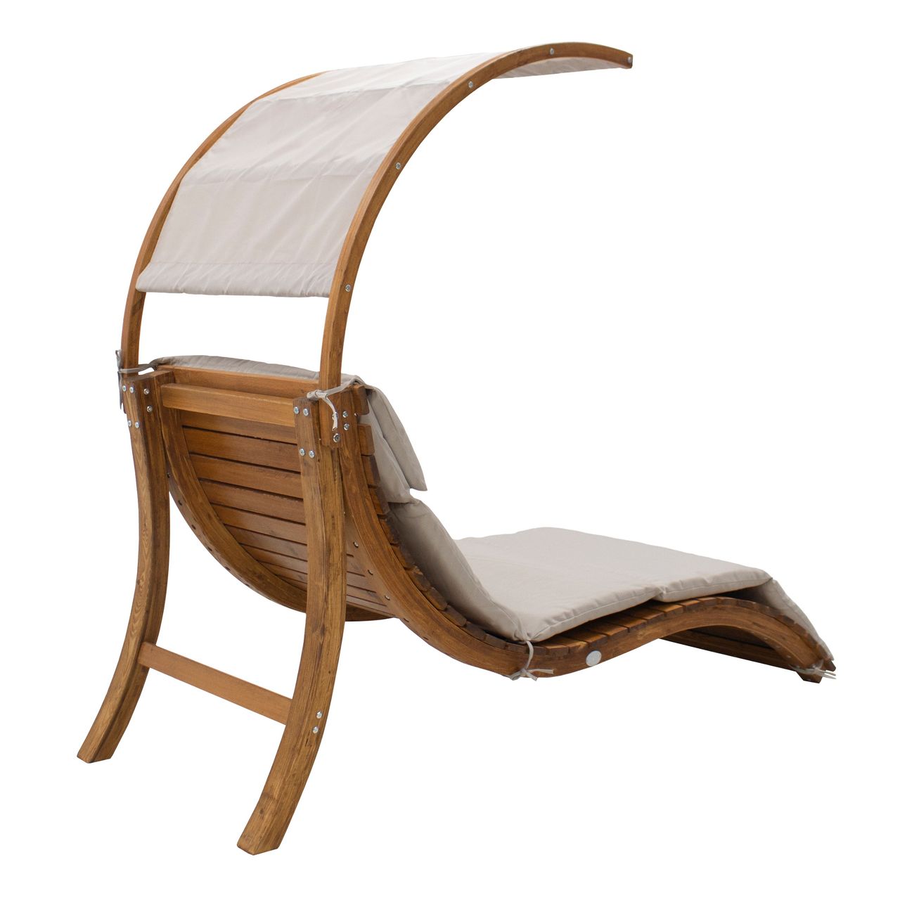 AXI Salina Liegestuhl mit Sonnenschirm Beige