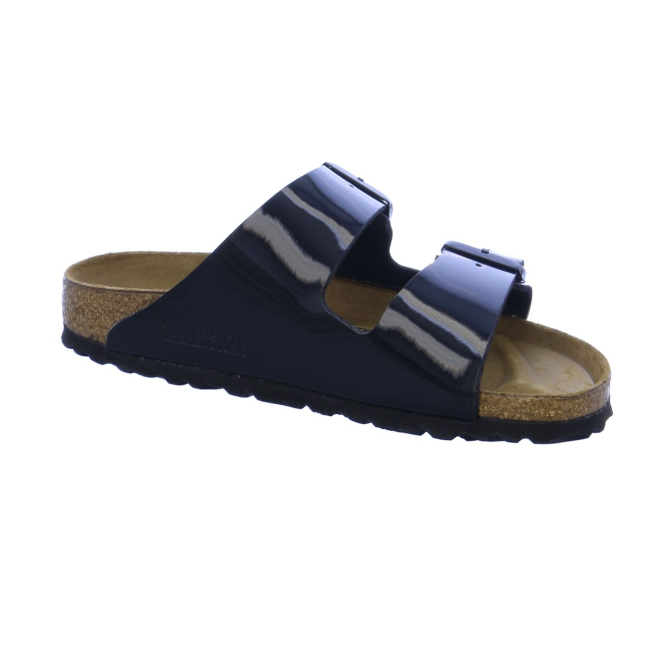 BIRKENSTOCK Pantoletten schwarz Arizona Patent Black