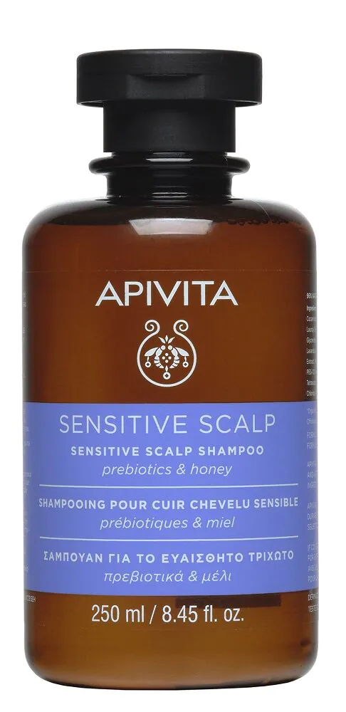 Apivita Sensitive skånsomt rensende shampoo til sensitiv hovedbund