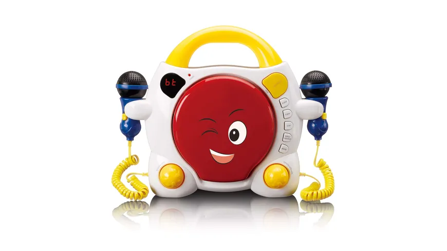 Lenco KCD-011KIDS - Tragbarer Karaoke-CD-Player mit Bluetooth® für Kinder - Mehrfarbig