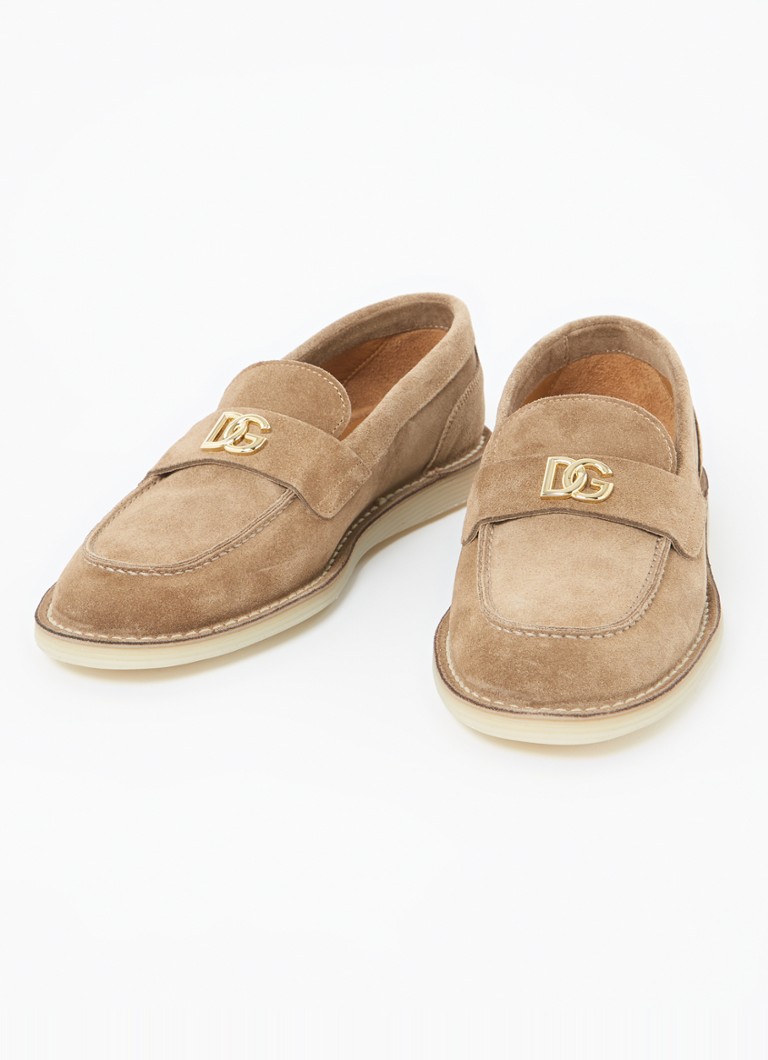 Mocassins Dolce & Gabbana em camurça de pele de bezerro