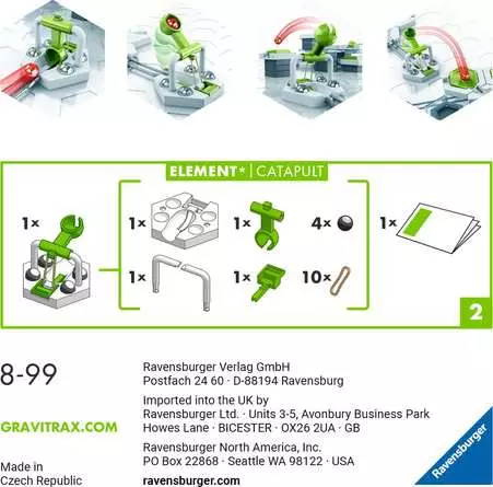 GraviTrax Element Catapult - Kugelbahn-Erweiterung für Kinder ab 8 Jahren
