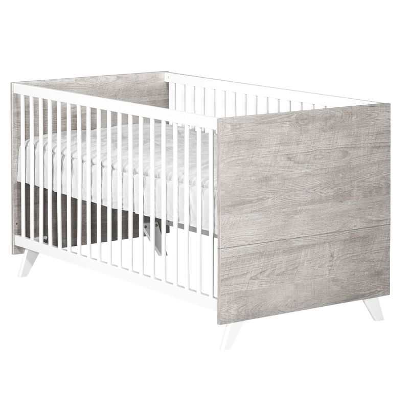 Lit bébé évolutif 140x70 Little big bed Scandi gris