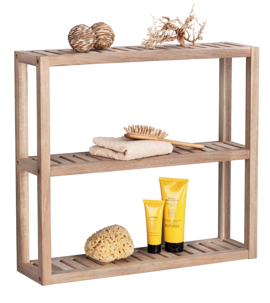 Wenko Wandregal Mod. Acina, Badezimmerregal, Wohnregal, FSC® zertifiziert
