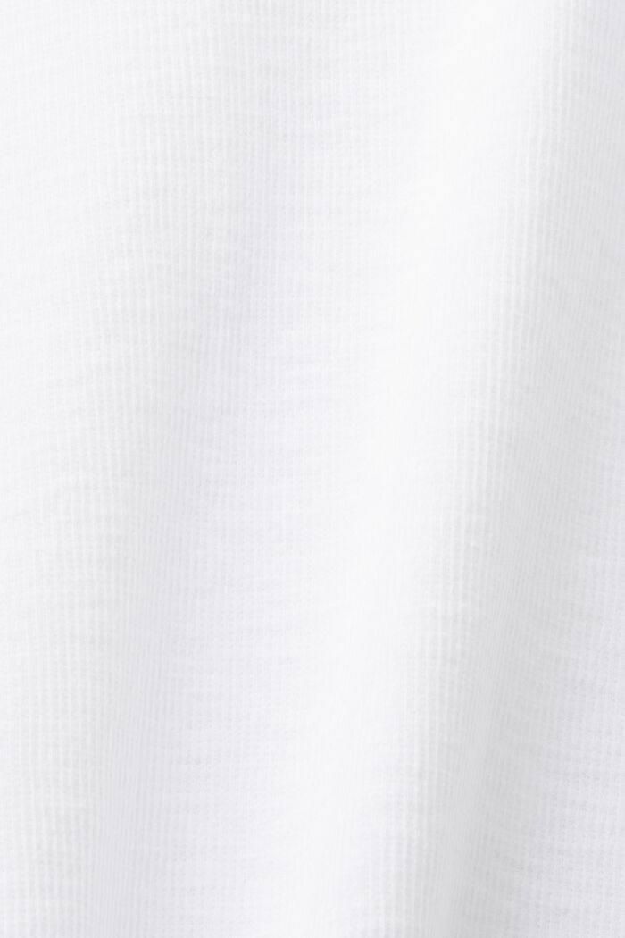 Geripptes Tanktop mit Rüschen