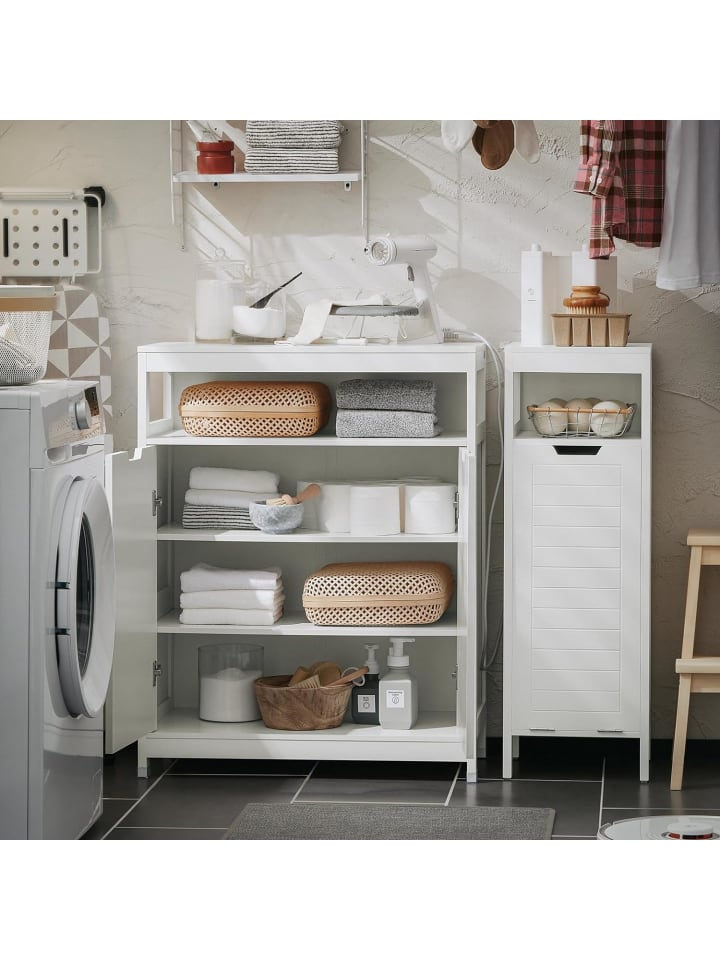 SoBuy Badkommode in Weiß - (B)70 x (H)90 x (T)35cm günstig kaufen onesize