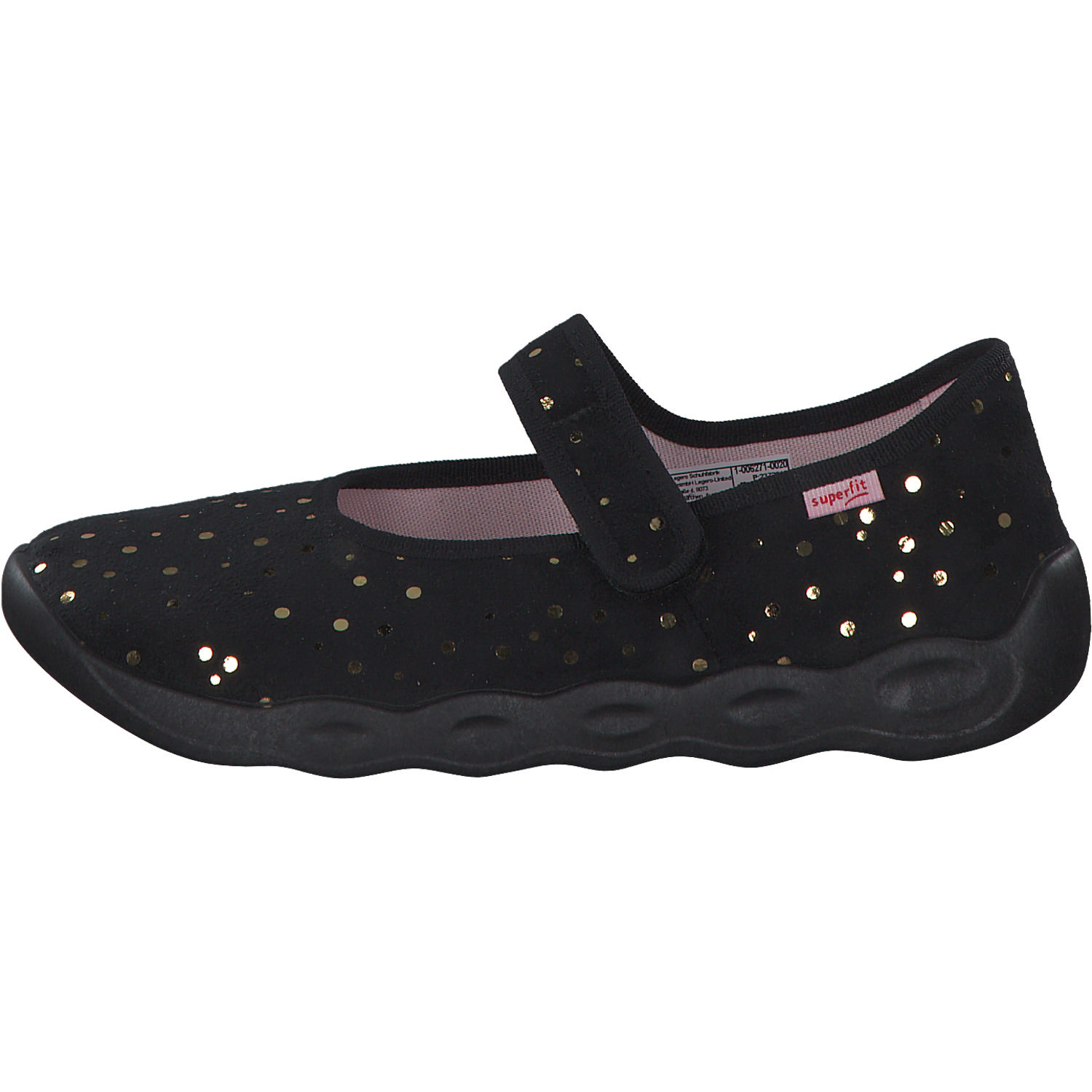 Superfit BUBBLE 06271, Hausschuhe, Kinder, Schwarz