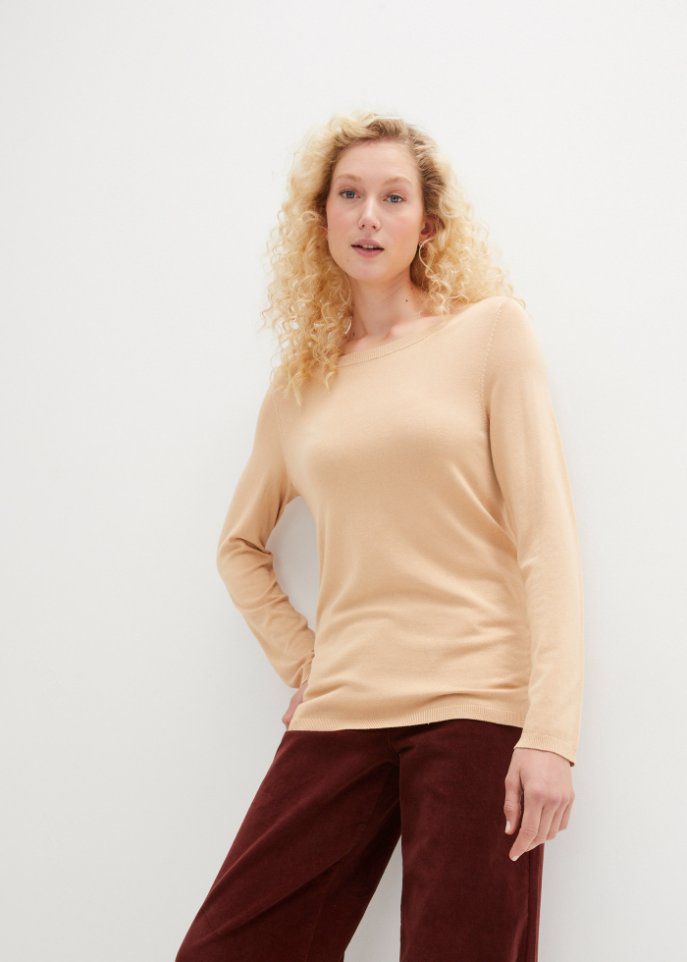 Feinstrickpullover, langarm