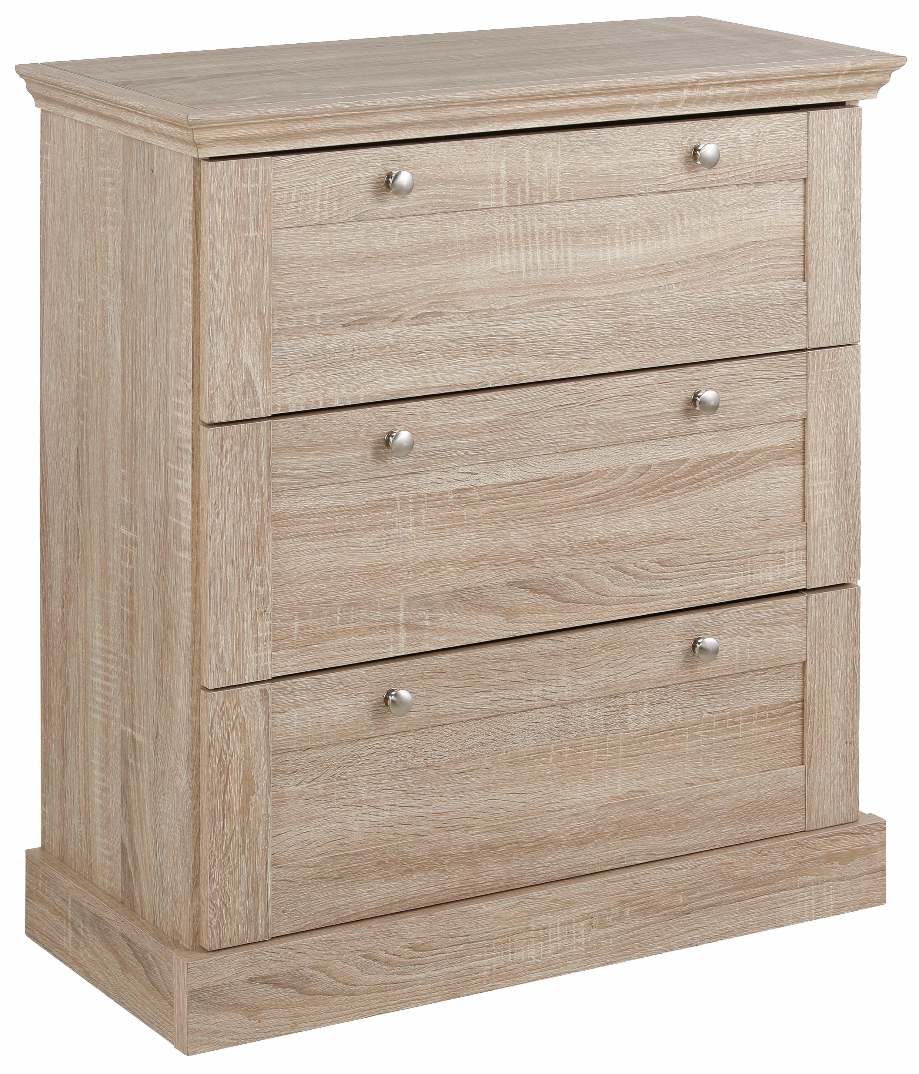 Home affaire Schubkastenkommode Binz, mit schönen Metallgriffen, 3 Schubladen, Breite 75 cm