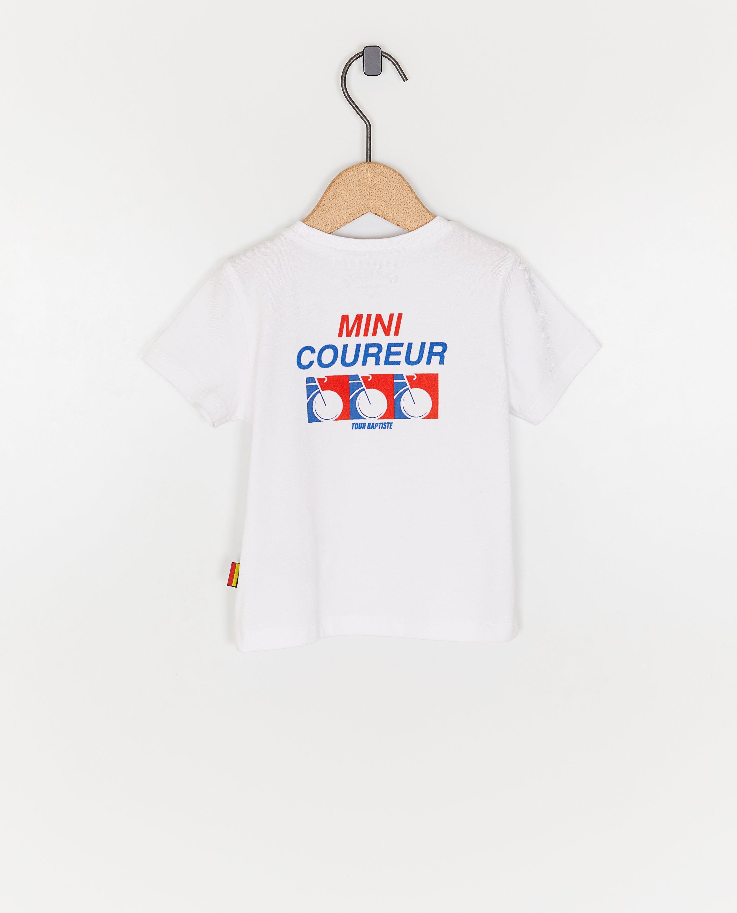 Tricou Baptiste din bumbac organic cu imprimeu pe spate, unisex, 62-92 alb