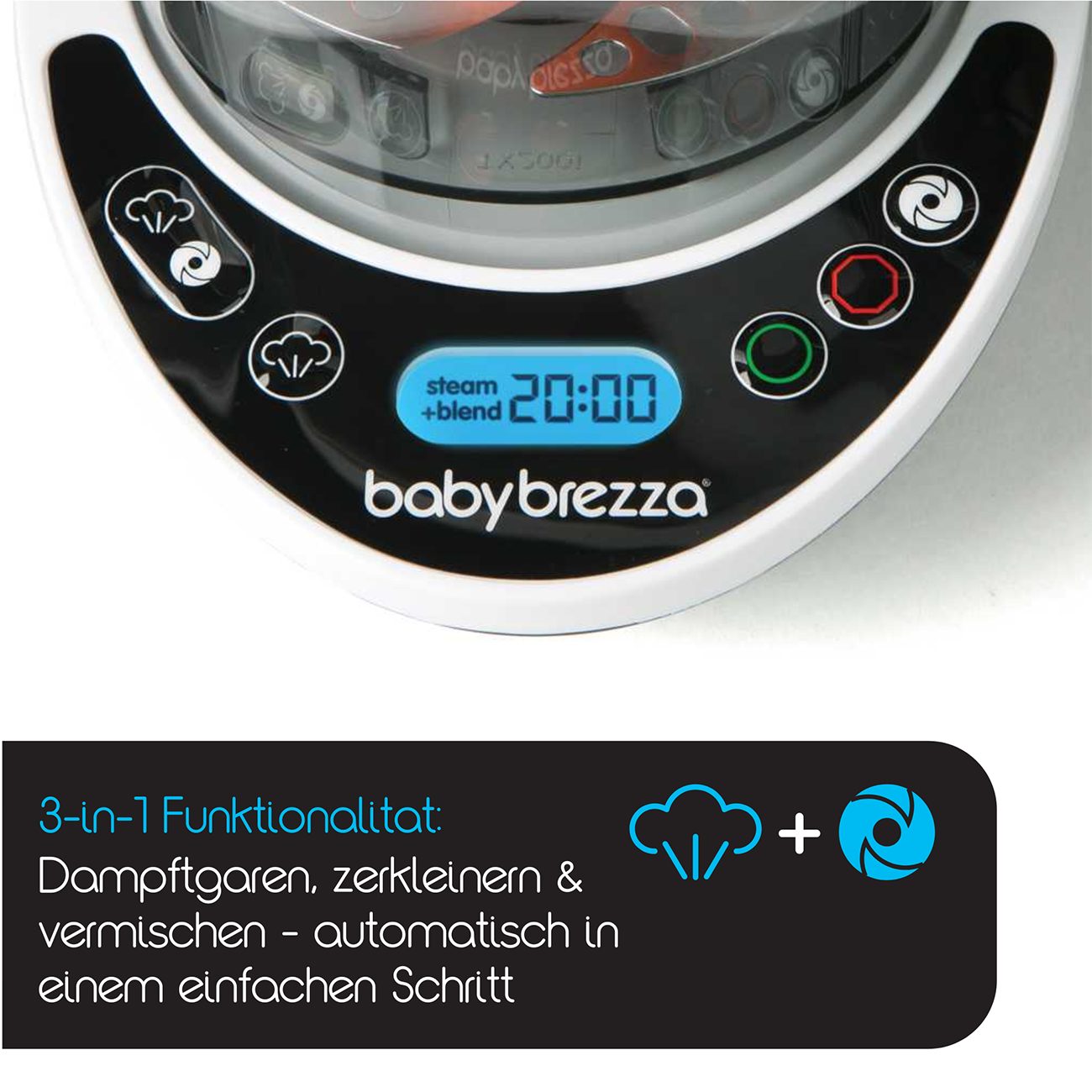 Baby Brezza Babynahrungszubereiter, Baby Brezza Food Maker Deluxe Babynahrungszubereiter Dampfgarer Mixer