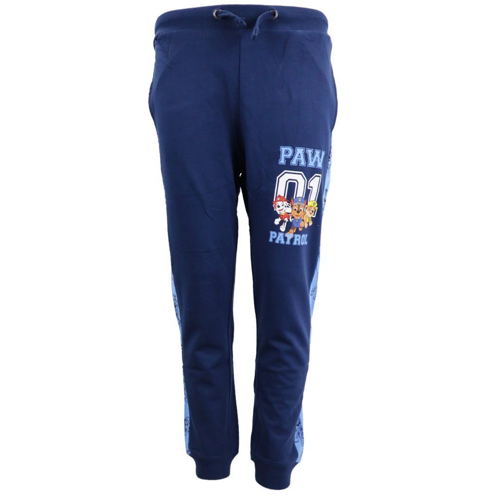 PAW PATROL Jogginghose Paw Patrol Chase Marshall Rubble Kinder Jogginghose Sporthose Gr. 98 bis 128, 100% Baumwolle