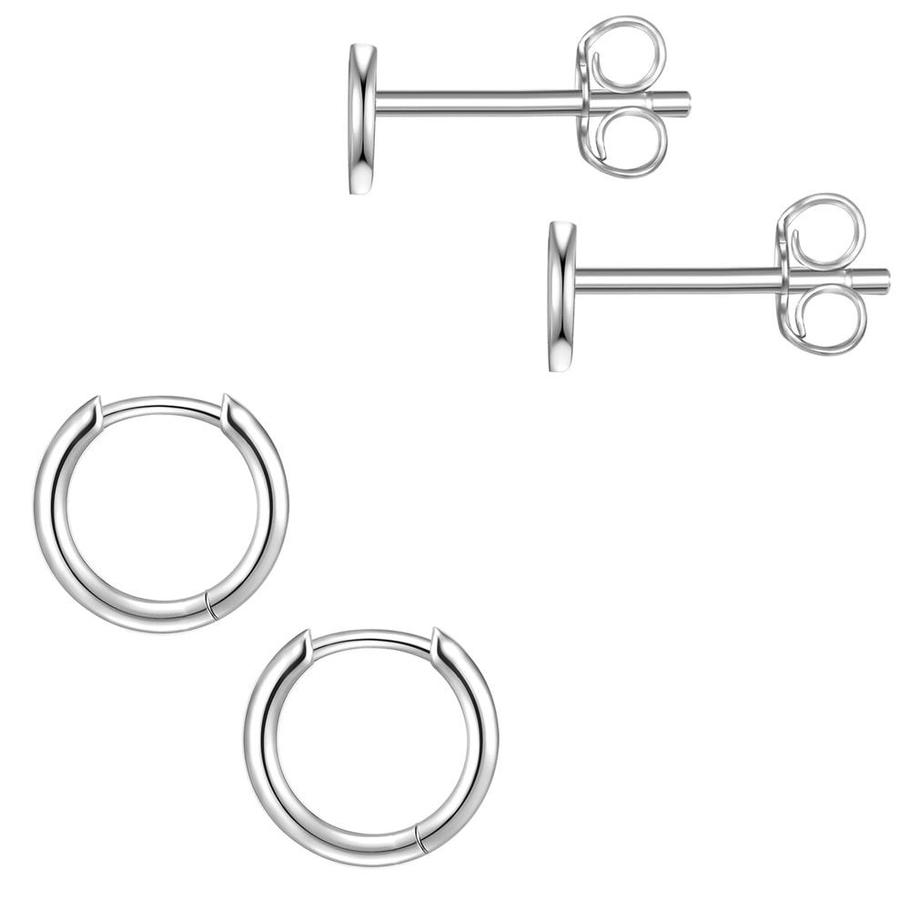 Glanzstücke München Puces d'oreilles en argent Coeur Argent sterling en Argent Boucles d'oreilles
