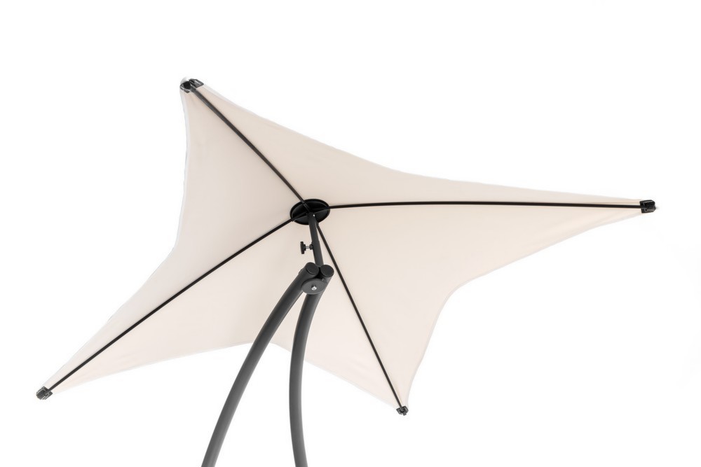 HC Home & Living Garten Schaukelliege mit Hängematte & Schirm - Beige