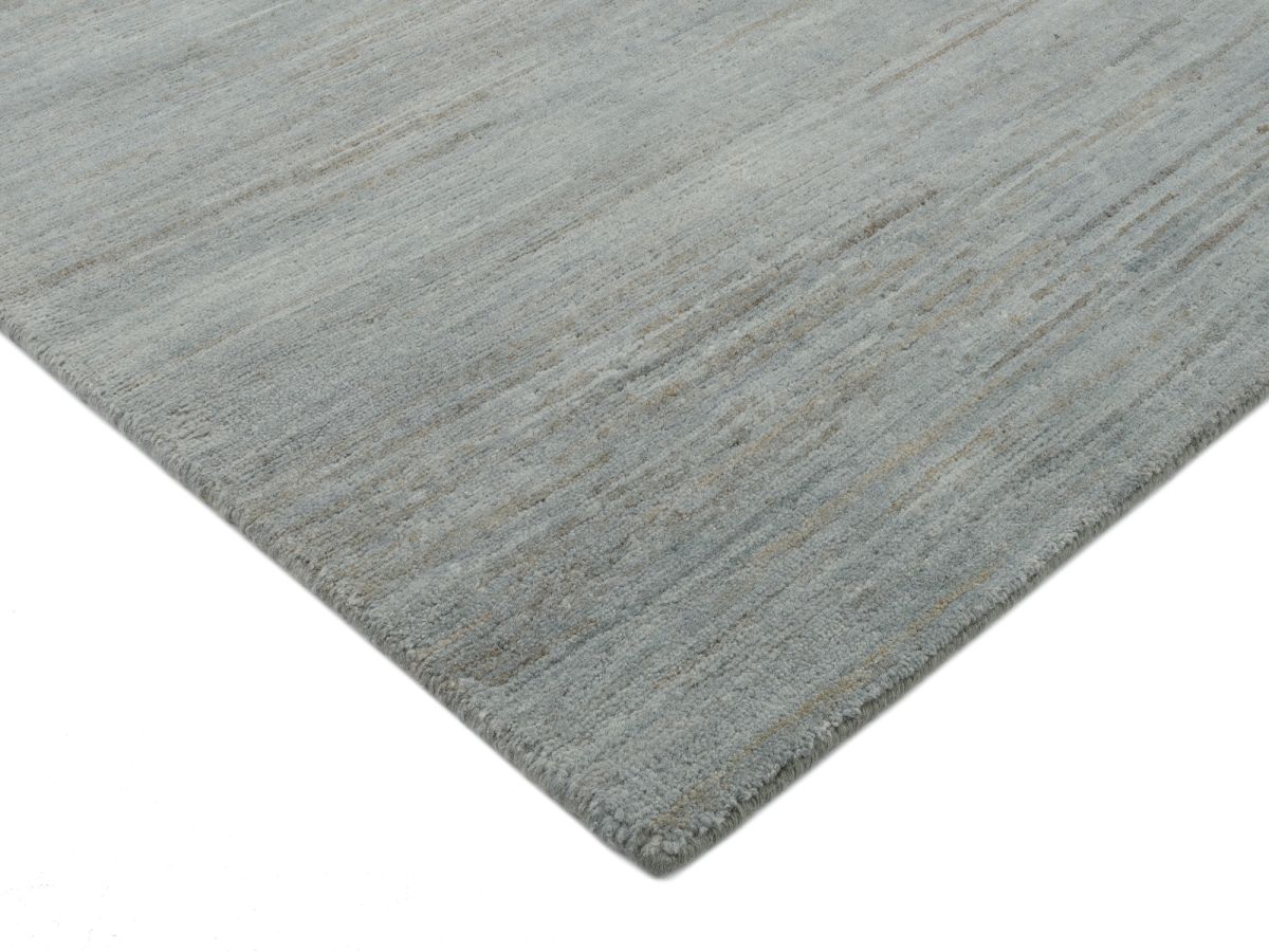 Teppich aus Nepal Himali Uni Silber-Grau 170 x 240 cm