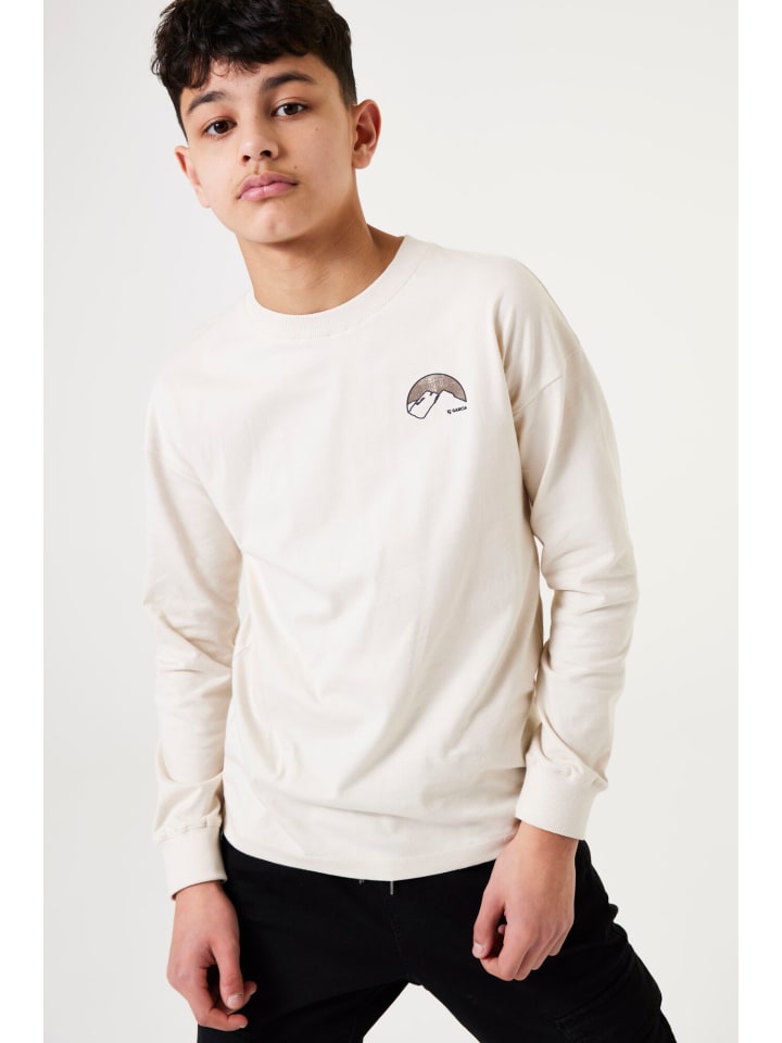 Garcia Langarmshirt mit Rückenprint in moonbeam günstig kaufen