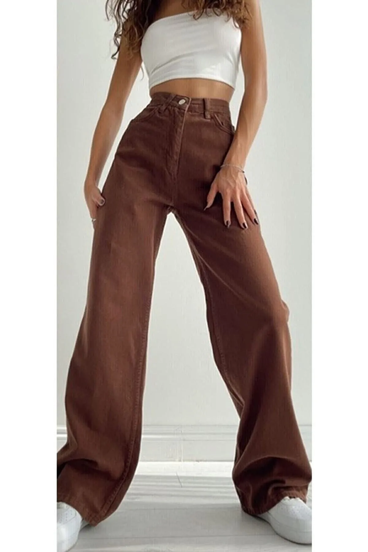 Trn JNS  Jeans - Braun - Wide Leg