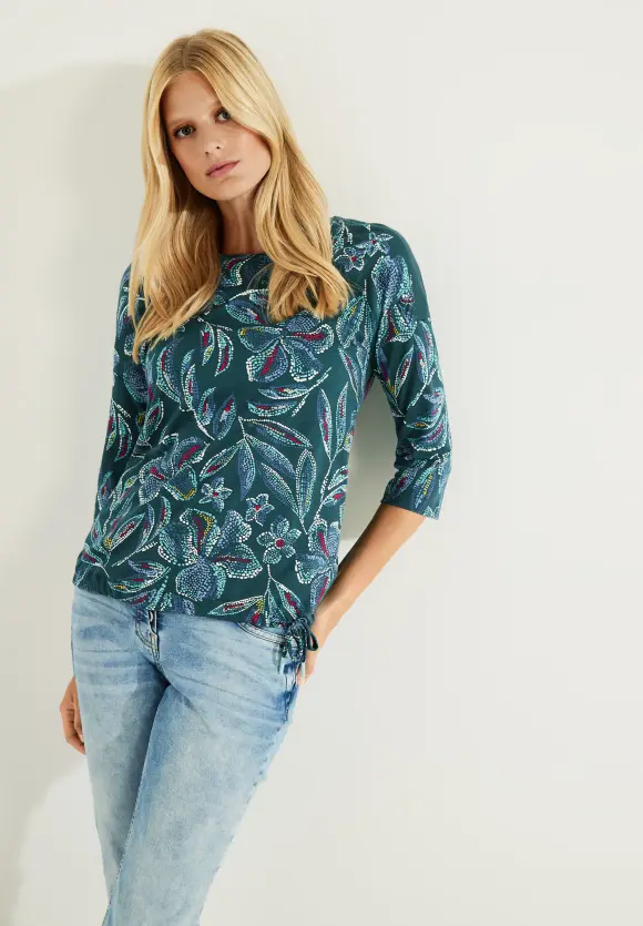 CECIL Shirt mit Alloverprint
