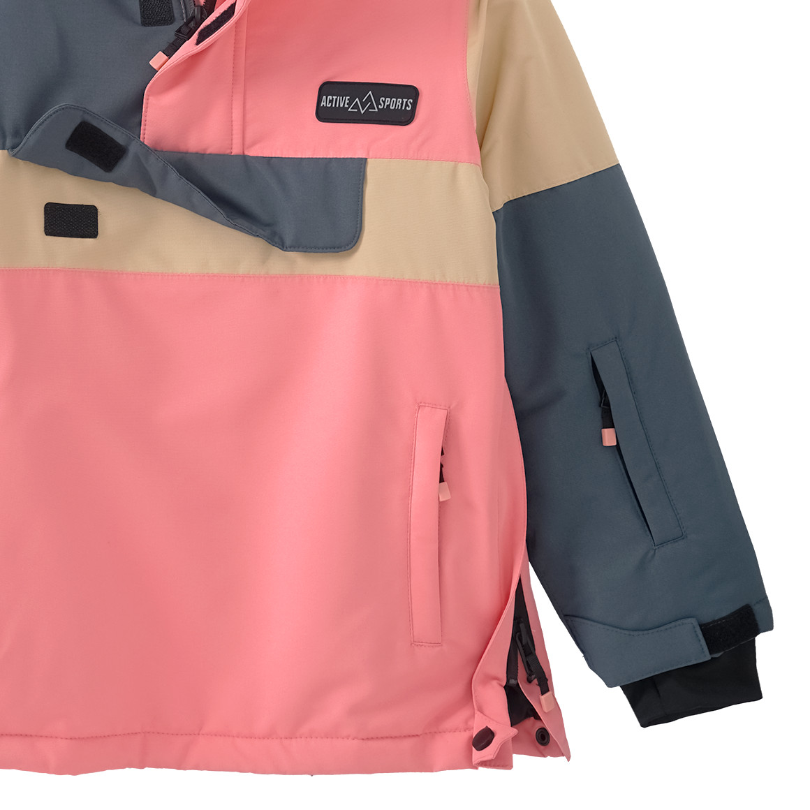 Kinder Schneejacke mit Farbteilern