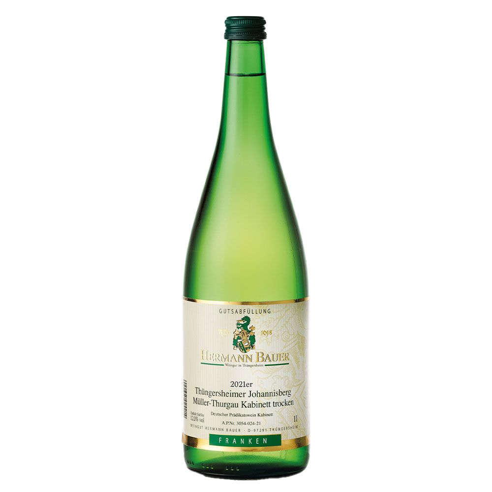Weingut Hermann Bauer Thüngersheimer Johannisberg Müller-Thurgau QbA 2021 1l
