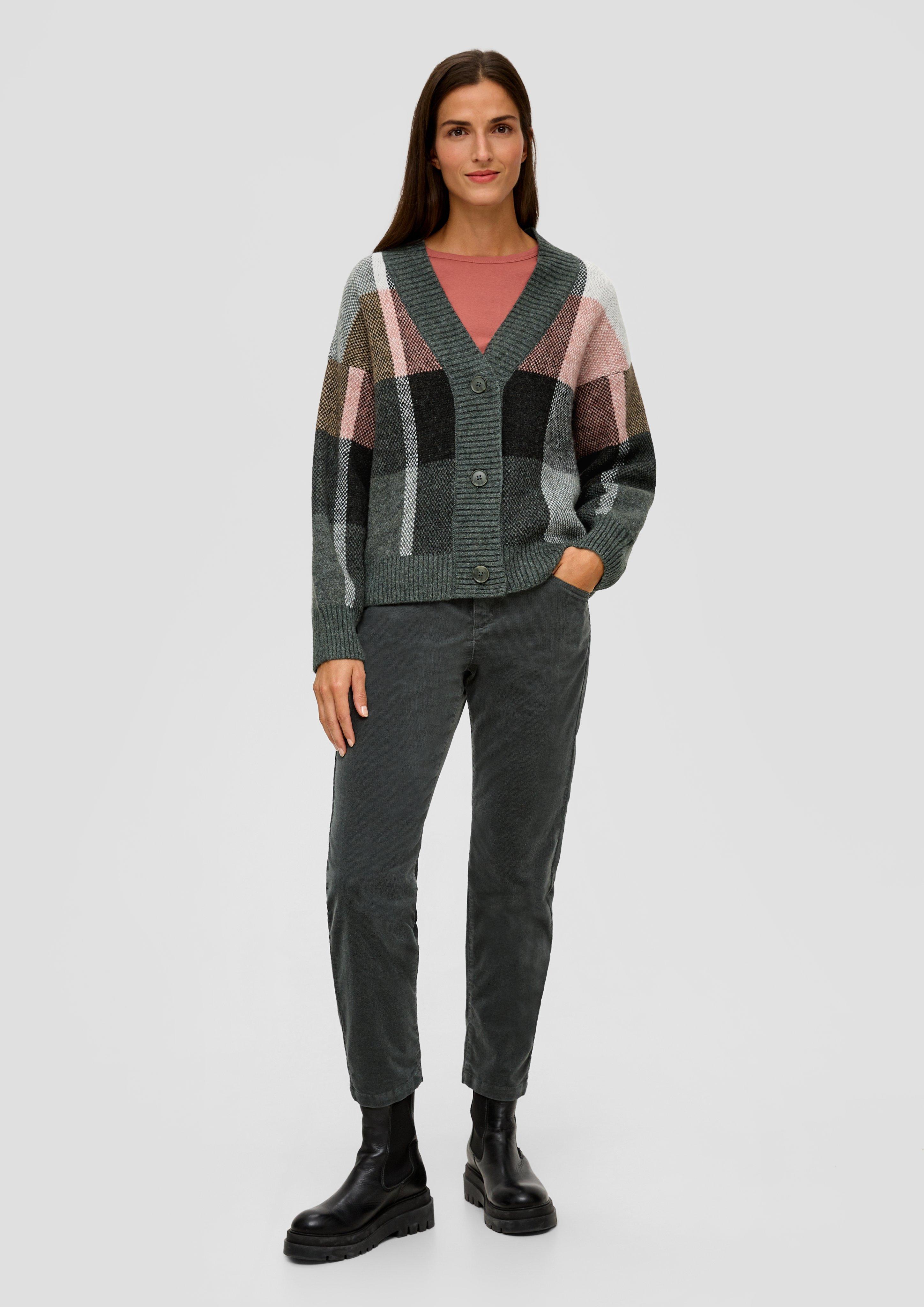 Strickjacke aus Wollmix  2135251-99N4