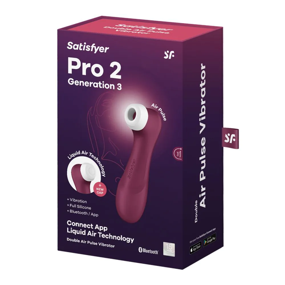 Satisfyer ProGeneration 3 Intimmassageapparat, Rødvin