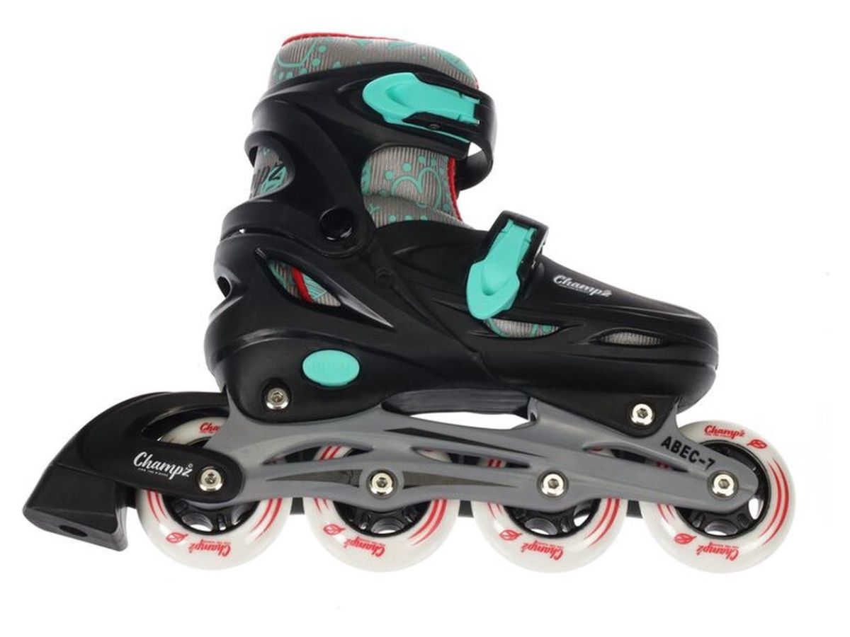 Champz Black ABEC7 Hardboot verstellbare Inline-Skates