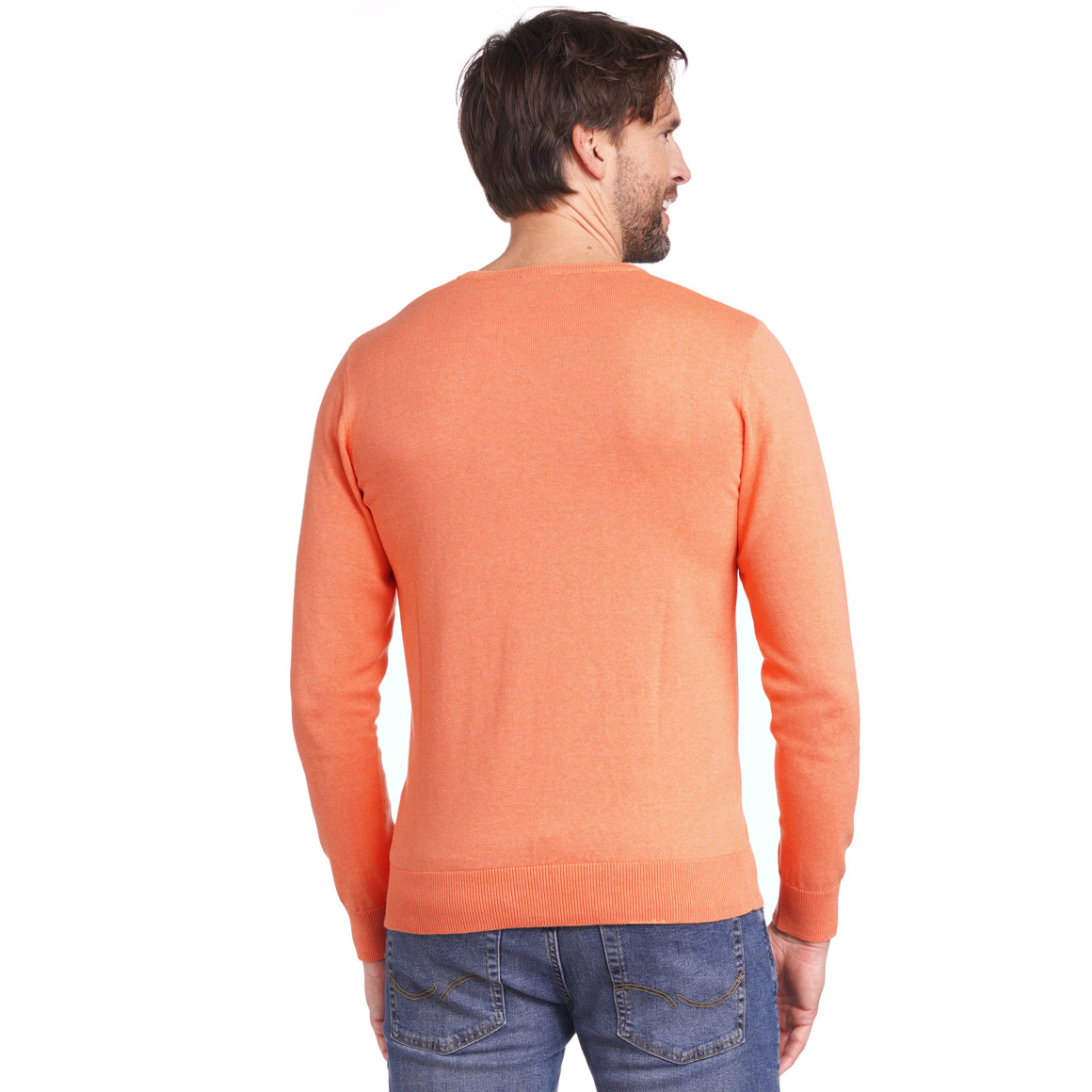 Herren Feinstrickpullover mit V-Ausschnitt
