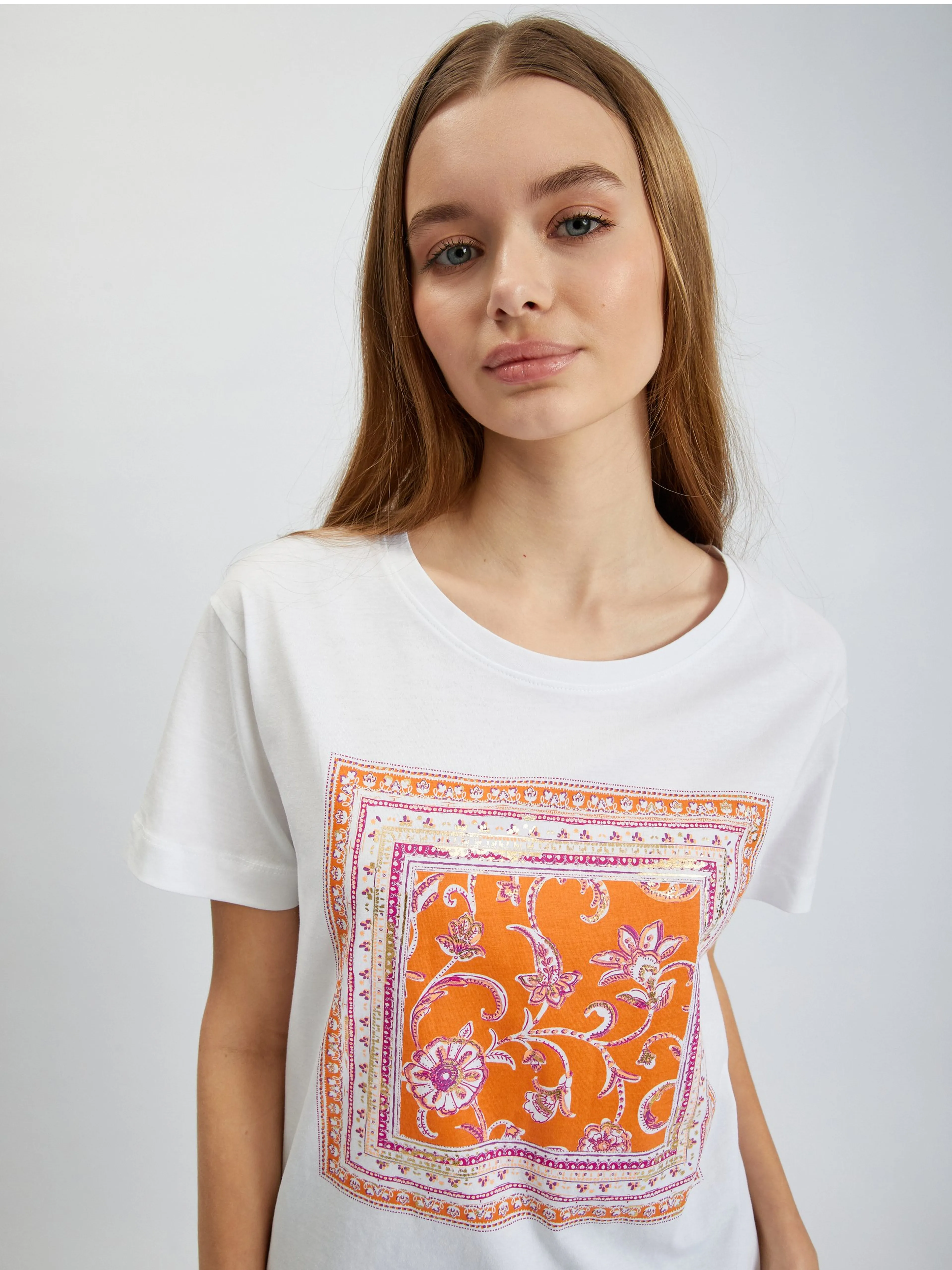 Weißes Damen-T-Shirt ORSAY