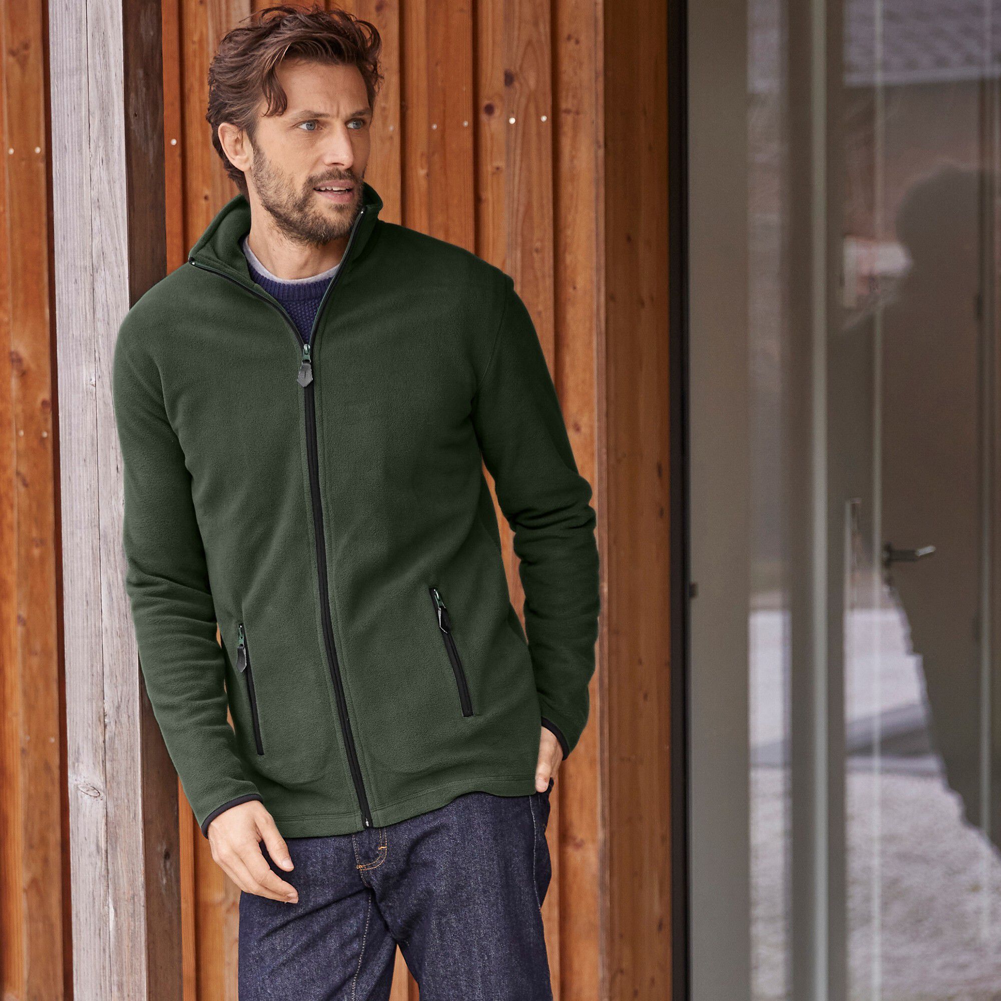 Blouson zippé maille micropolaire