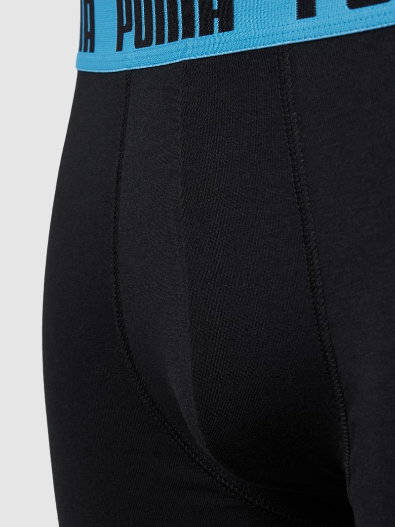 Boxershorts mit elastischem Logo-Bund im 2er-Pack in schwarz