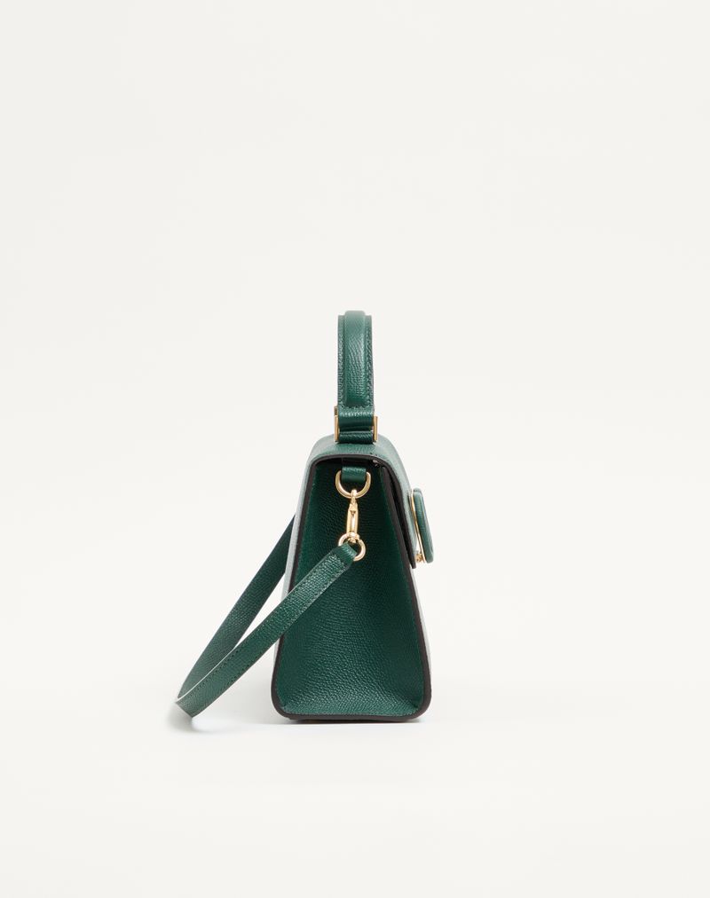 Bolsa Valentino Garavani Vsling pequena em couro de bezerro granulado.