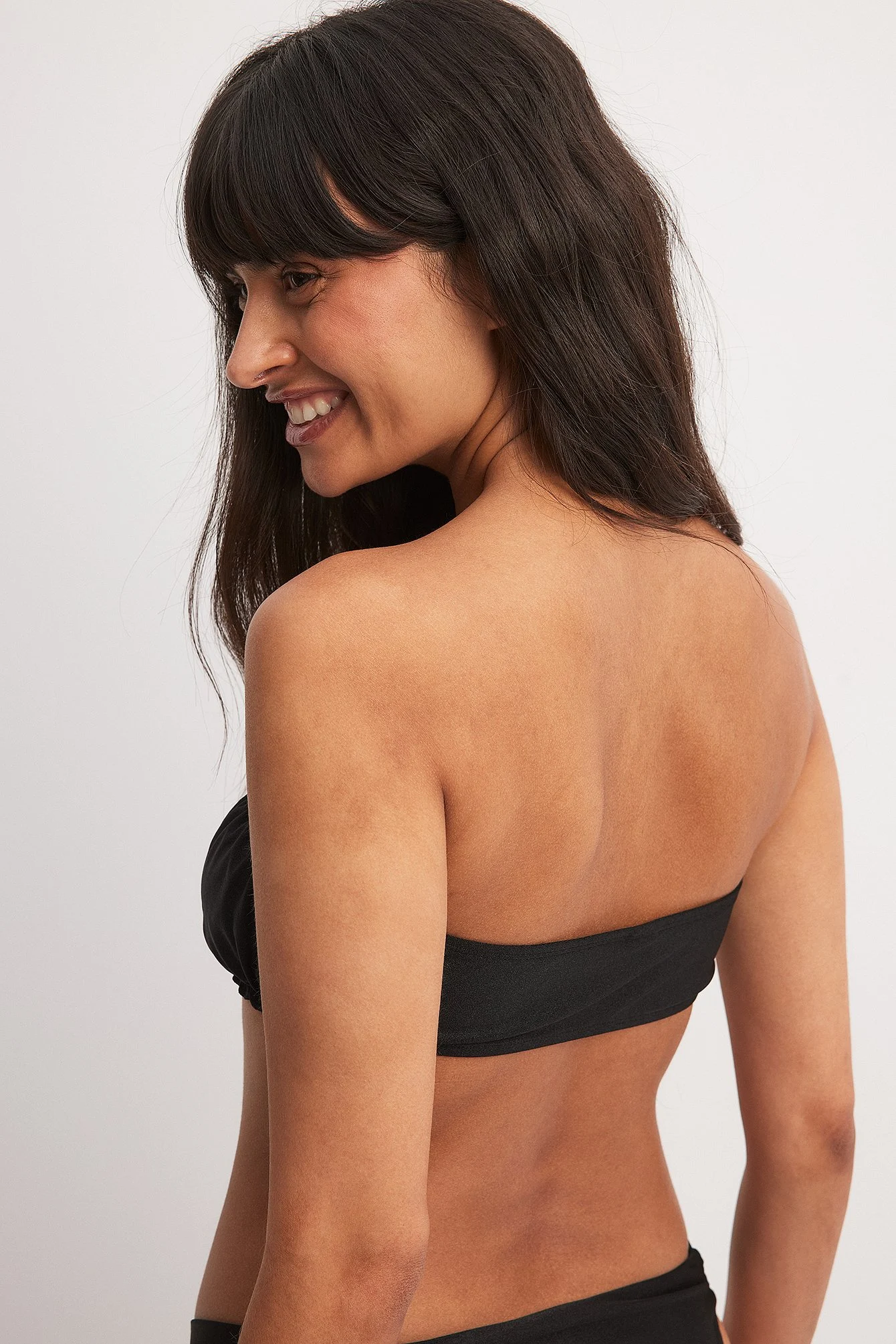 Geraffter Bandeau-Bikini