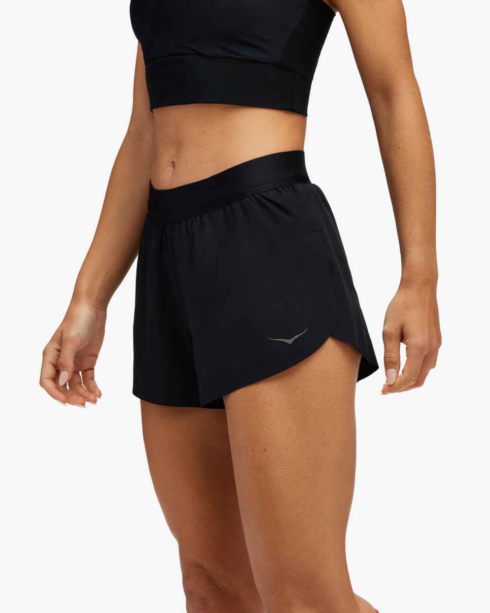 Race Day Split Short Black