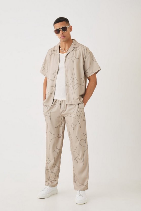 Weiches kastiges Twill-Hemd & Hose