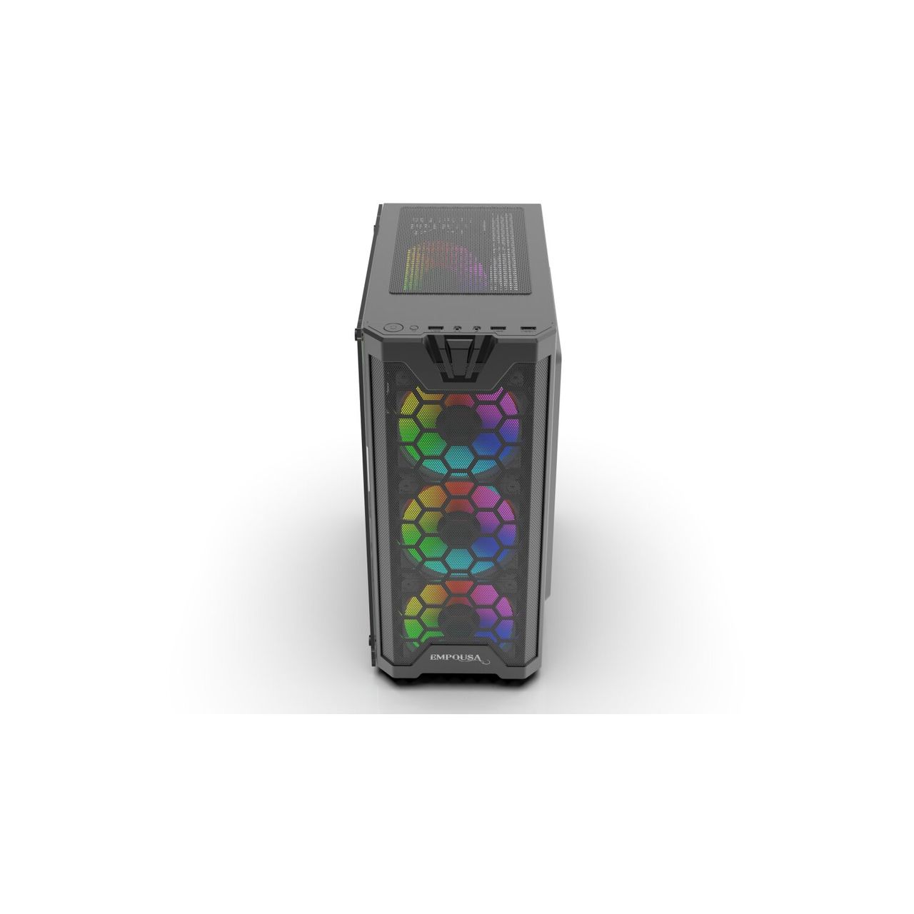 Inca EMPOUSA Premium Computer CASE EMG-15XB 4x ARGB Lüfter LED Glasscheibe schwarz