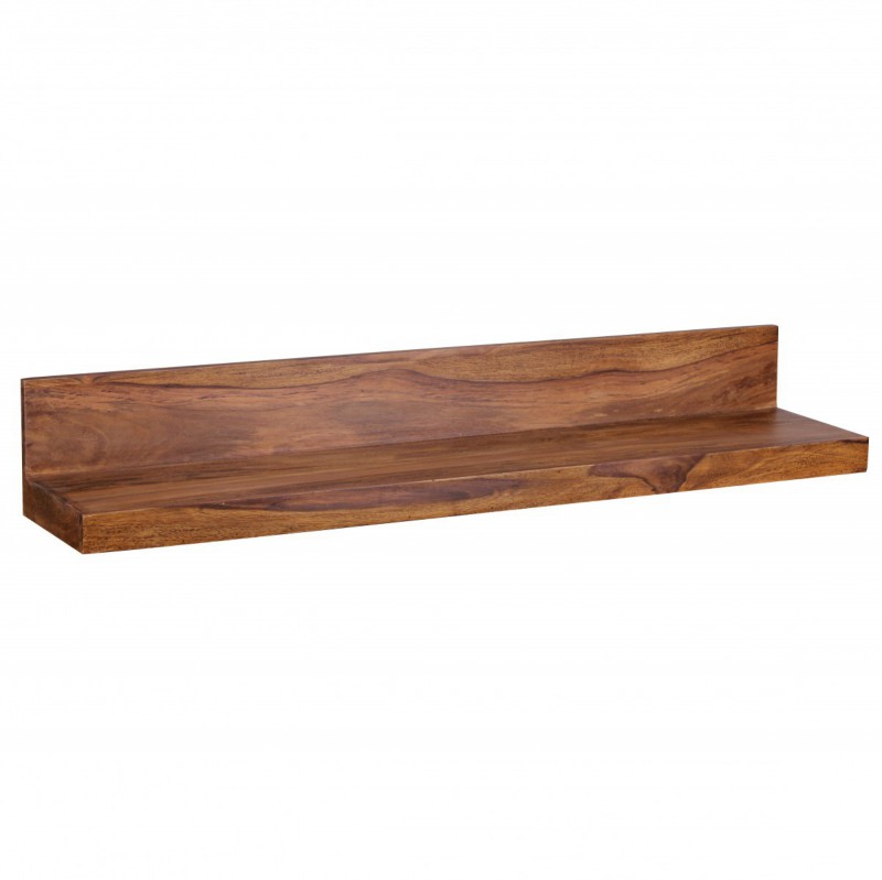 Wohnling Massivholz Wandregal 110 cm Sheesham