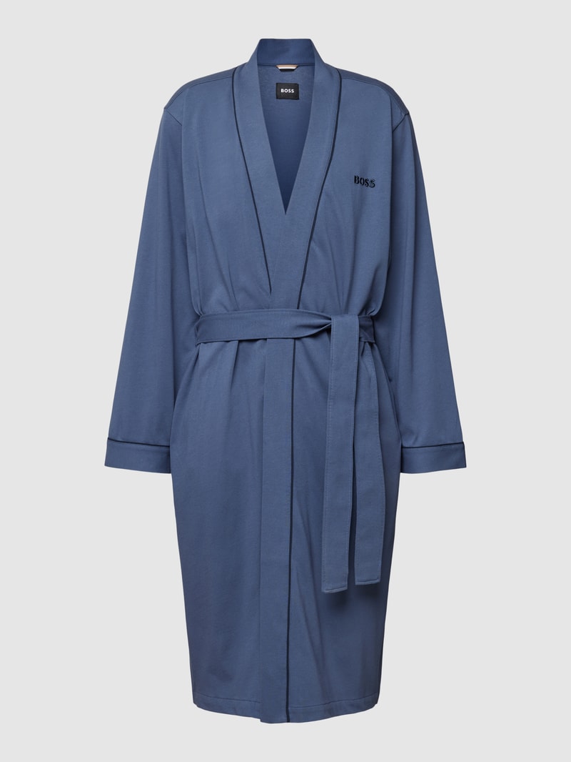 Kimono mit Taillengürtel in blau