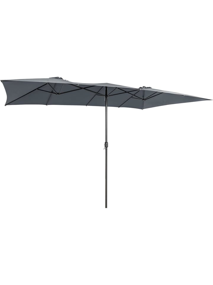 COSTWAY Doppelsonnenschirm 426x265cm in Anthrazit günstig kaufen onesize