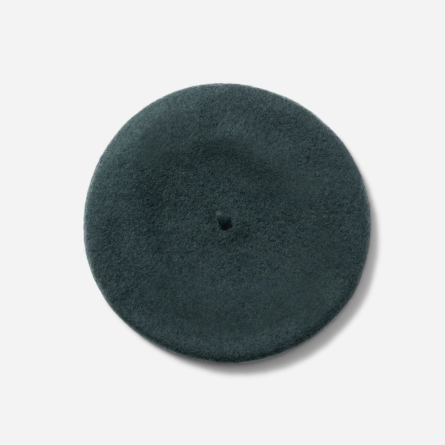 Béret vert en laine