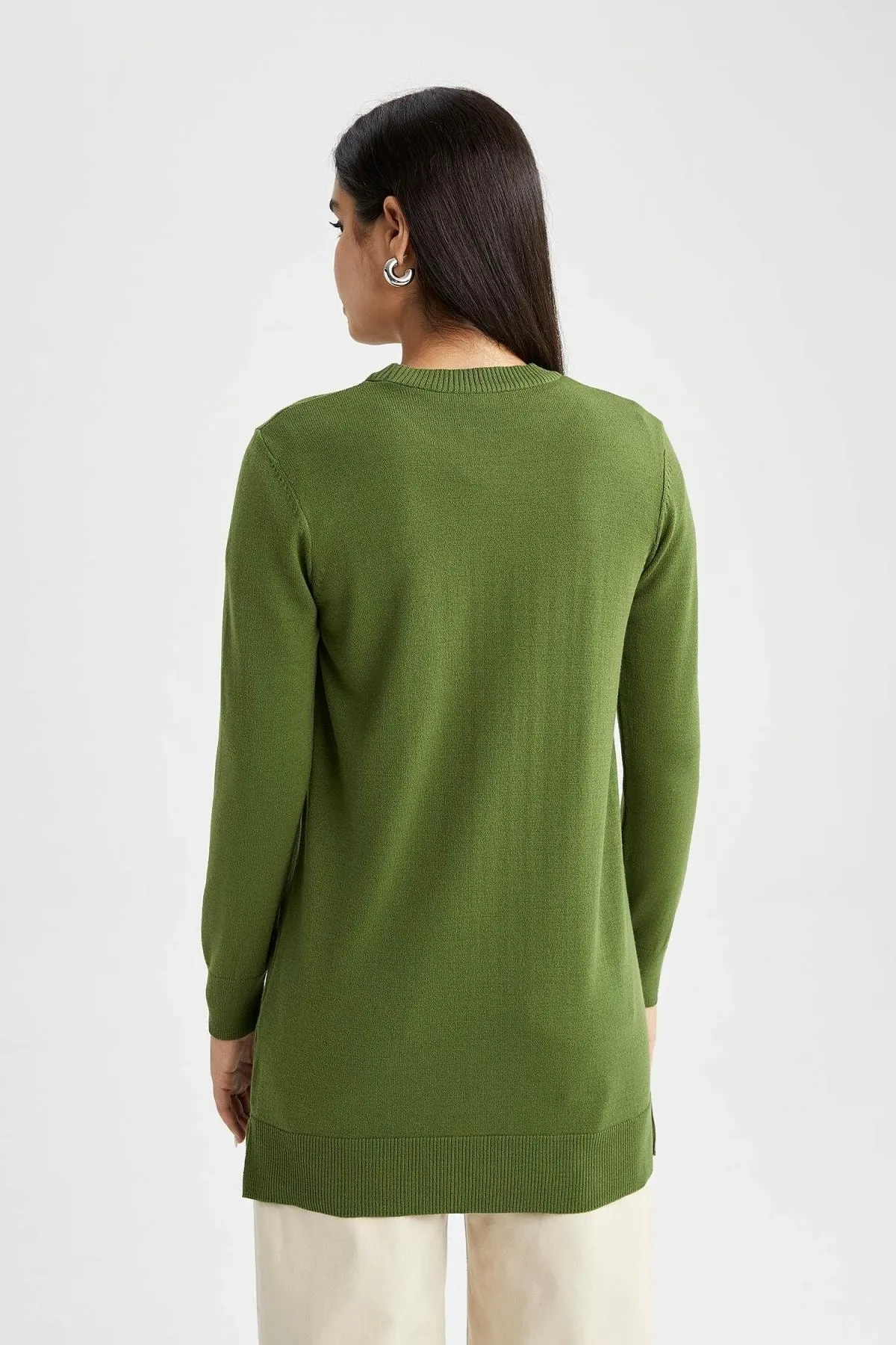 DeFacto  Basic-Tunika mit normaler Passform und extraweicher Strickware