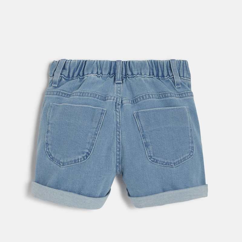 Short fille en jean bleu délavé Catimini